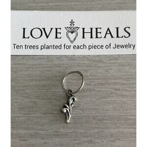 Love Heals Small Accent Leaf RARE Charm Ojai CA LH38